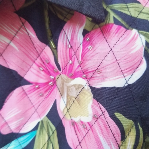 Anne Carson Petit Silk Lined Jacket Tropical - Picture 7 of 7